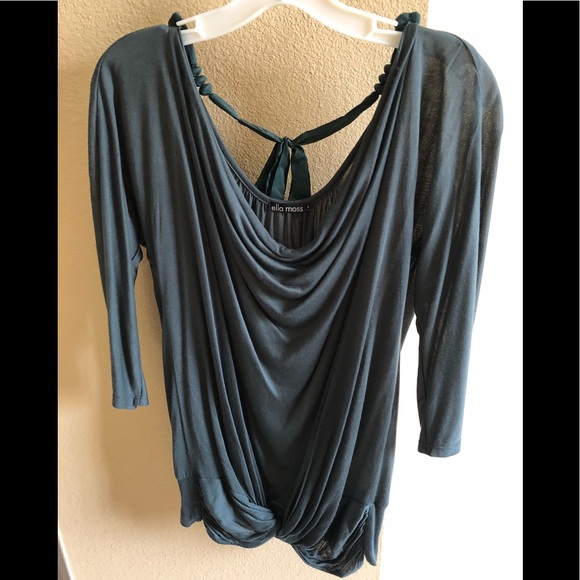 Ella Moss Tops - Ella Moss drape neck tunic